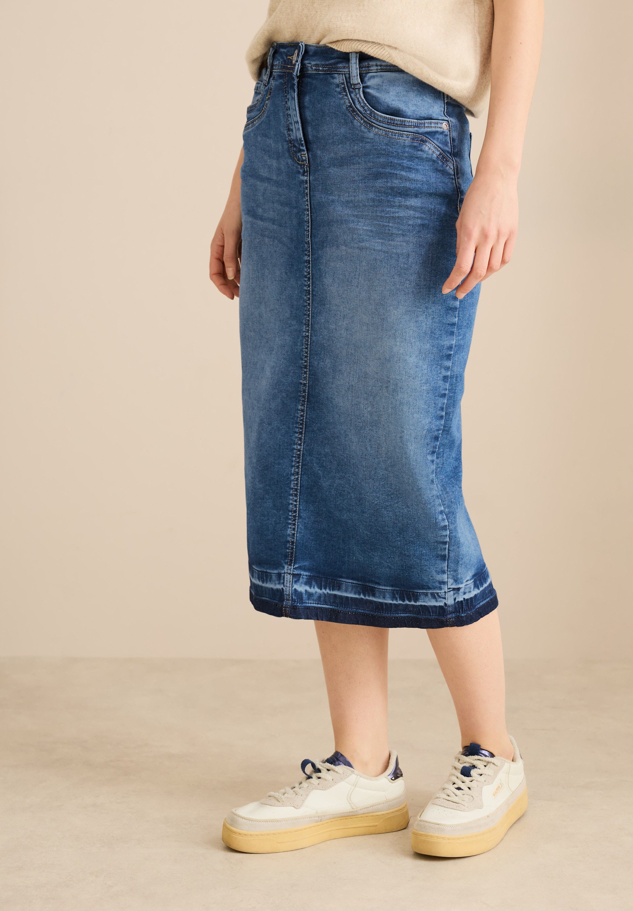 CECIL Jeansrock 5-Pocket-Style