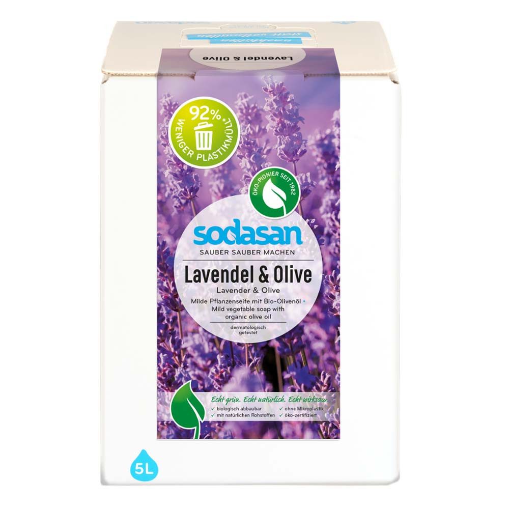 Sodasan Flüssigseife Liquid - Lavendel & Olive Seife 5L