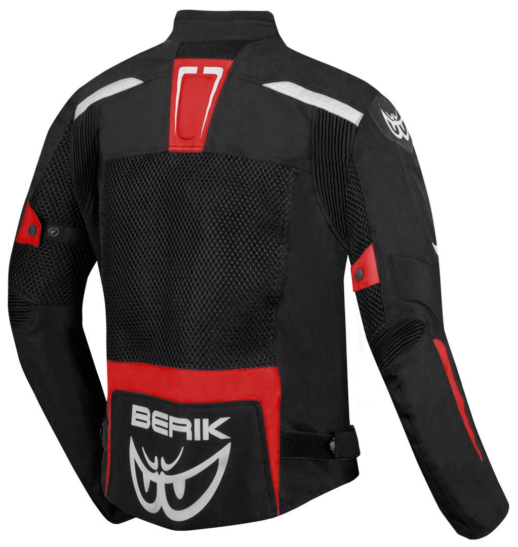 Berik Motorrad Motorradjacke X-Speed Textiljacke Black/Red Air