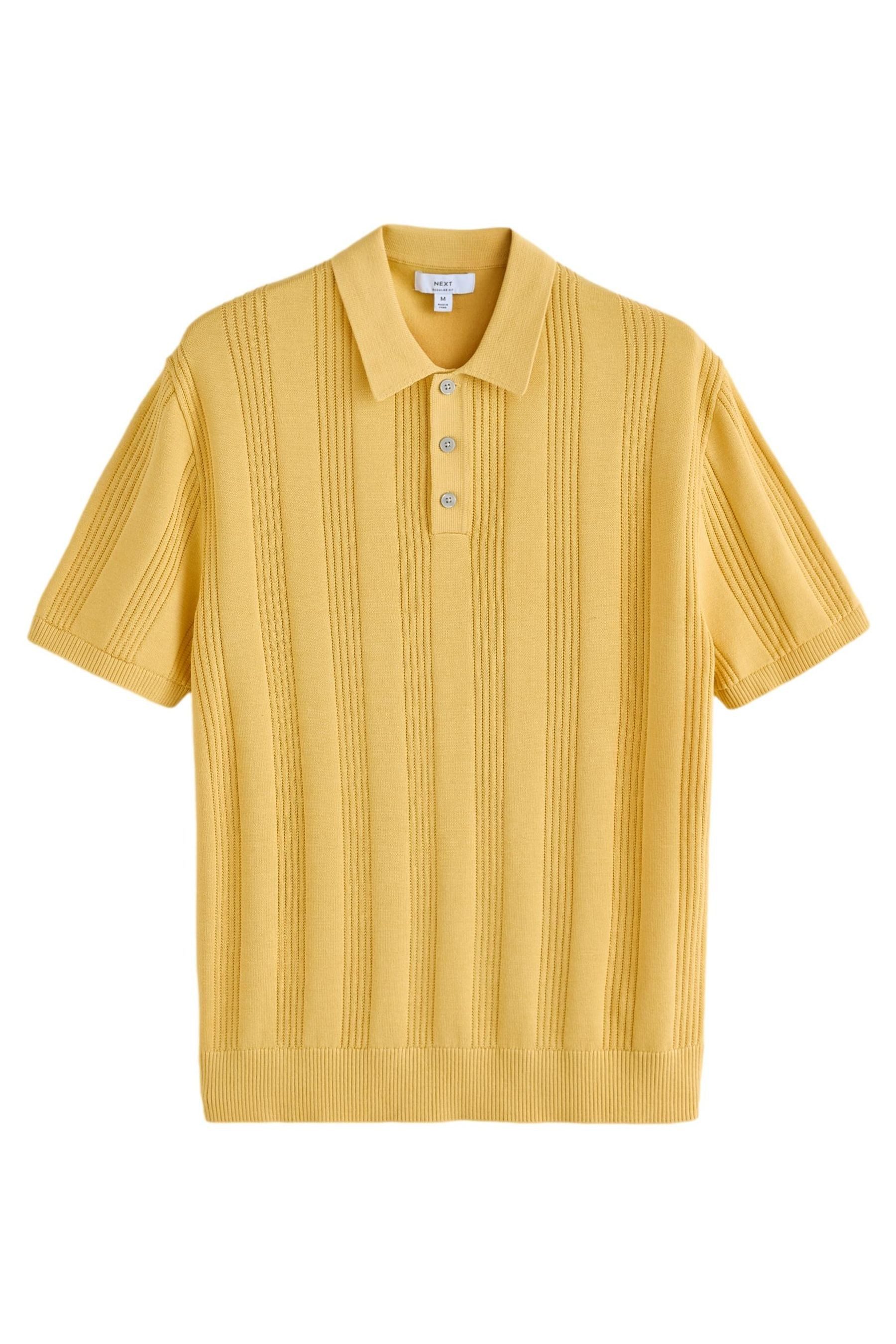 Poloshirt Regular Fit Poloshirt aus Strick, Pointelle