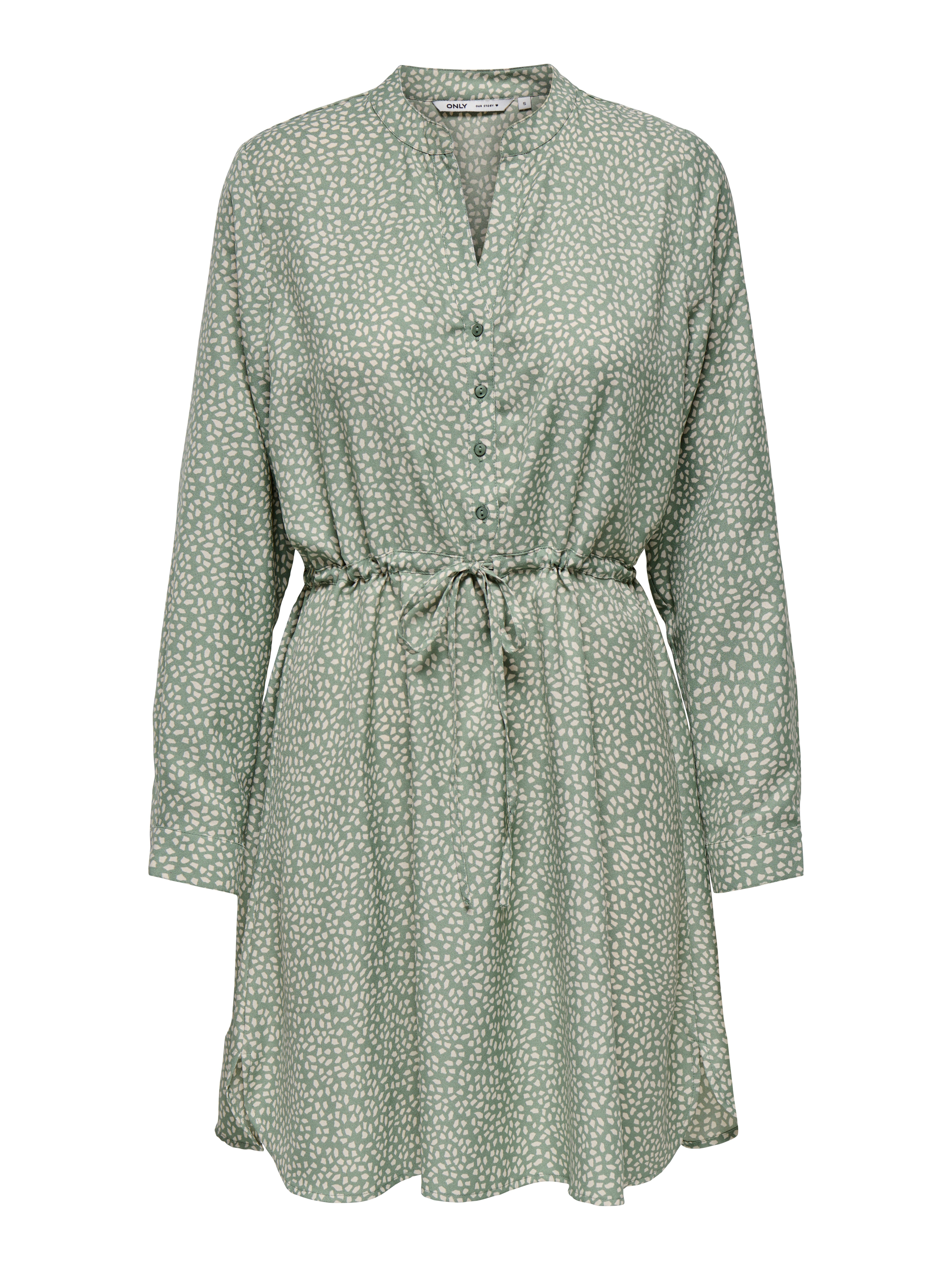 ONLY Druckkleid ONLCORY LIFE L/S V-NECK TUNIC WVN NOOS Sommerkleid mit Tail günstig online kaufen