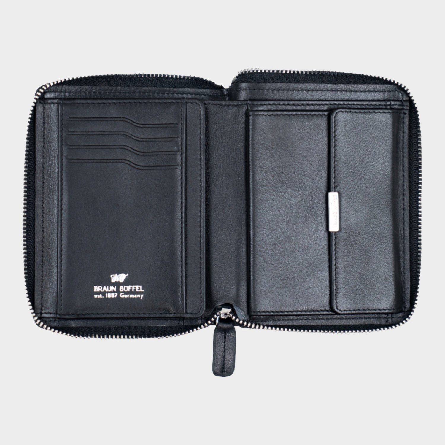 Braun Büffel Geldbörse GOLF RFID RV-Geldbörse H 8 Kartenfächer schwarz