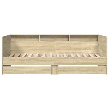 vidaXL Bett Tagesbett mit Schubladen Sonoma-Eiche 75x190 cm Holzwerkstoff