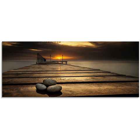 Artland Glasbild Sonnenaufgang am Schwarzen Meer, Sonnenaufgang & -untergang (1 St), in verschiedenen Größen
