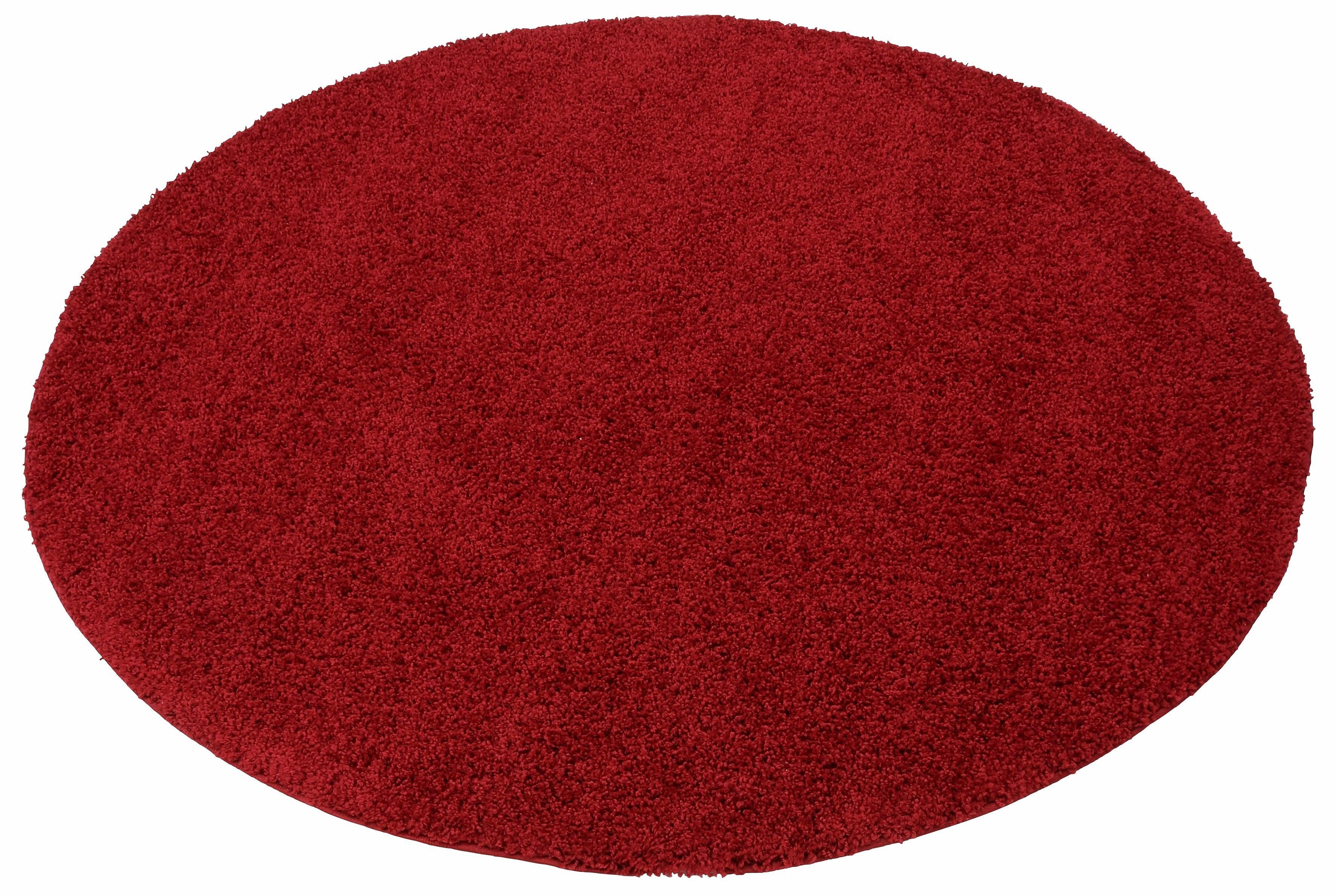 mm, home, rot Bodrum, my weicher Hochflor-Teppich Höhe: rund, einfarbig Flor, 30