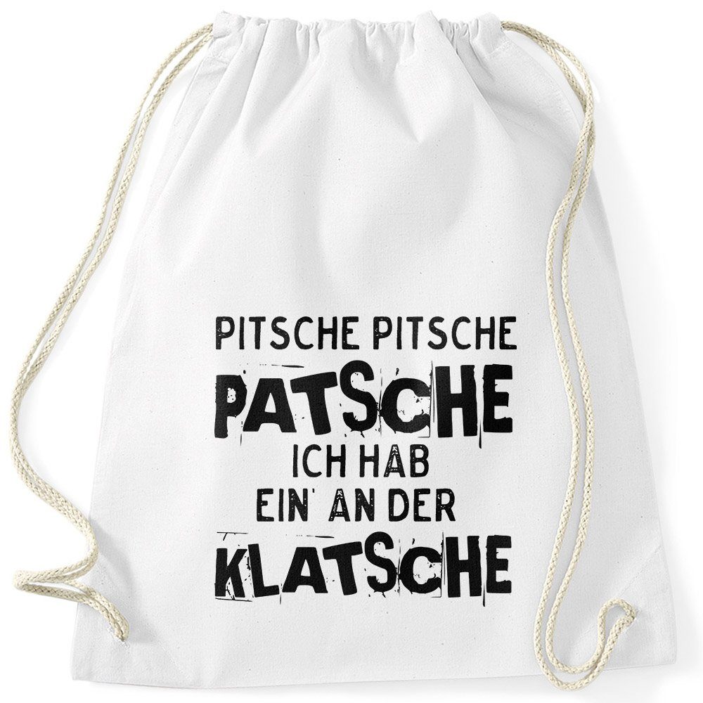 MoonWorks Turnbeutel »Turnbeutel Spruch Pitsche Pitsche Patsche Ich hab