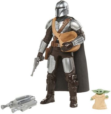 Hasbro Spielfigur Star Wars Galactic Action The Mandalorian & Grogu, interaktive elektronische Figuren mit Soundeffekten