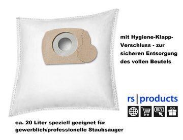 rs-products Staubsaugerbeutel, passend für KÄRCHER WD4 Baureihe: WD 4.200 / WD4.200 / WD4200, 5 St., - wählen Sie zwischen 5 Stk., 10 Stk., 20 Stk., 30 Stk., 50 Stk. und 100 Stk. - ab 12,90 € - kostenloser Versand!