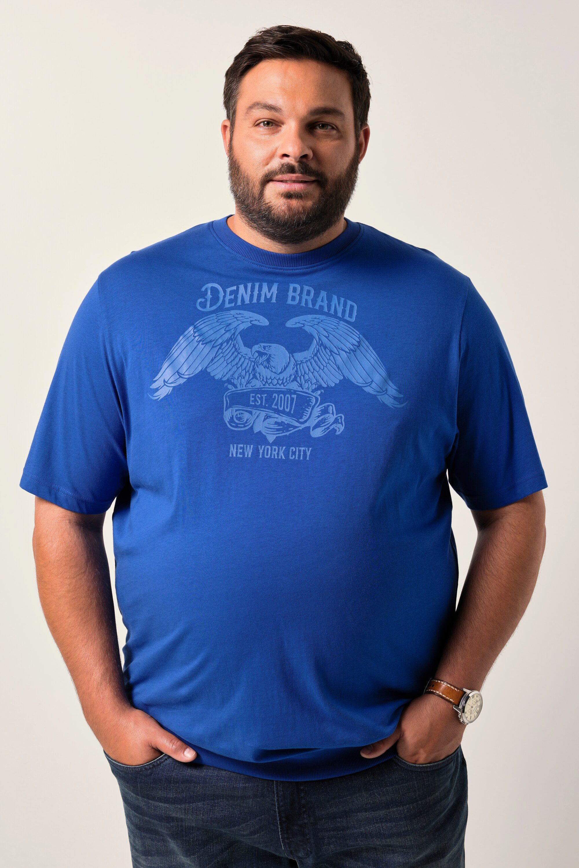 Men Plus T-Shirt Men+ T-Shirt Bauchfit günstig online kaufen
