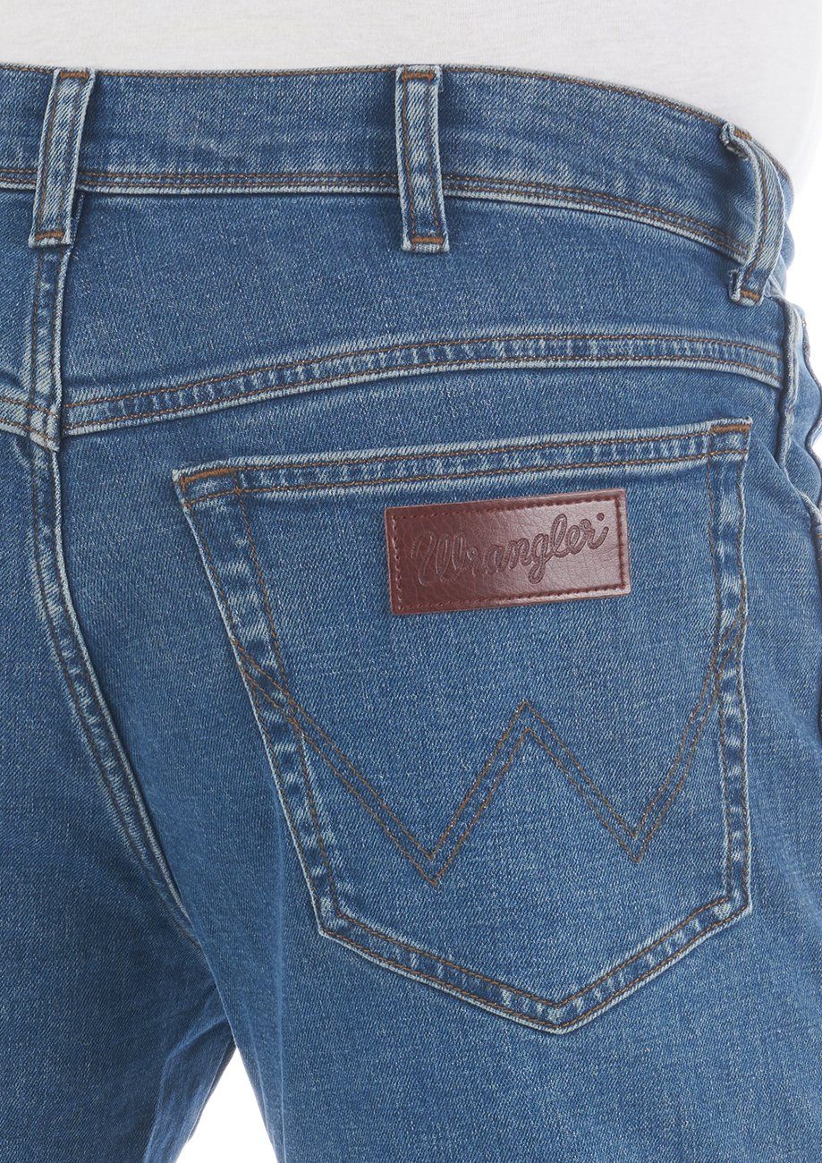 Wrangler Straight-Jeans Herren Jeanshose Texas Stretch Regular Fit Denim Hose mit Stretch – Bild 5 von 5
