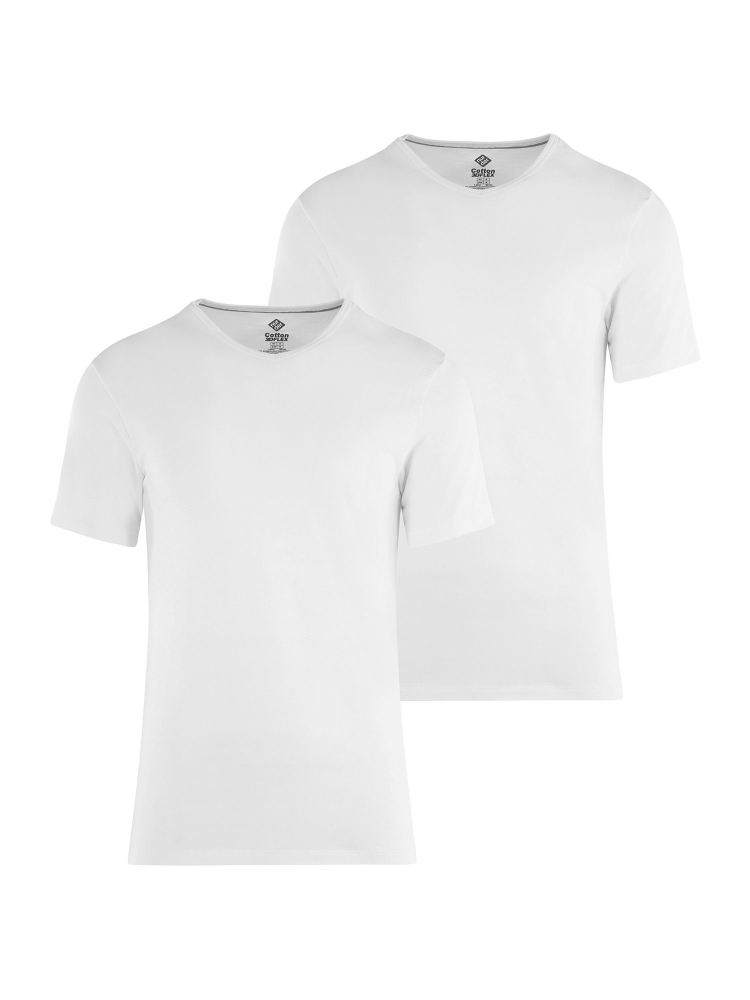 Nur Der Unterhemd T-Shirt 3D-Flex (2-St) weiß