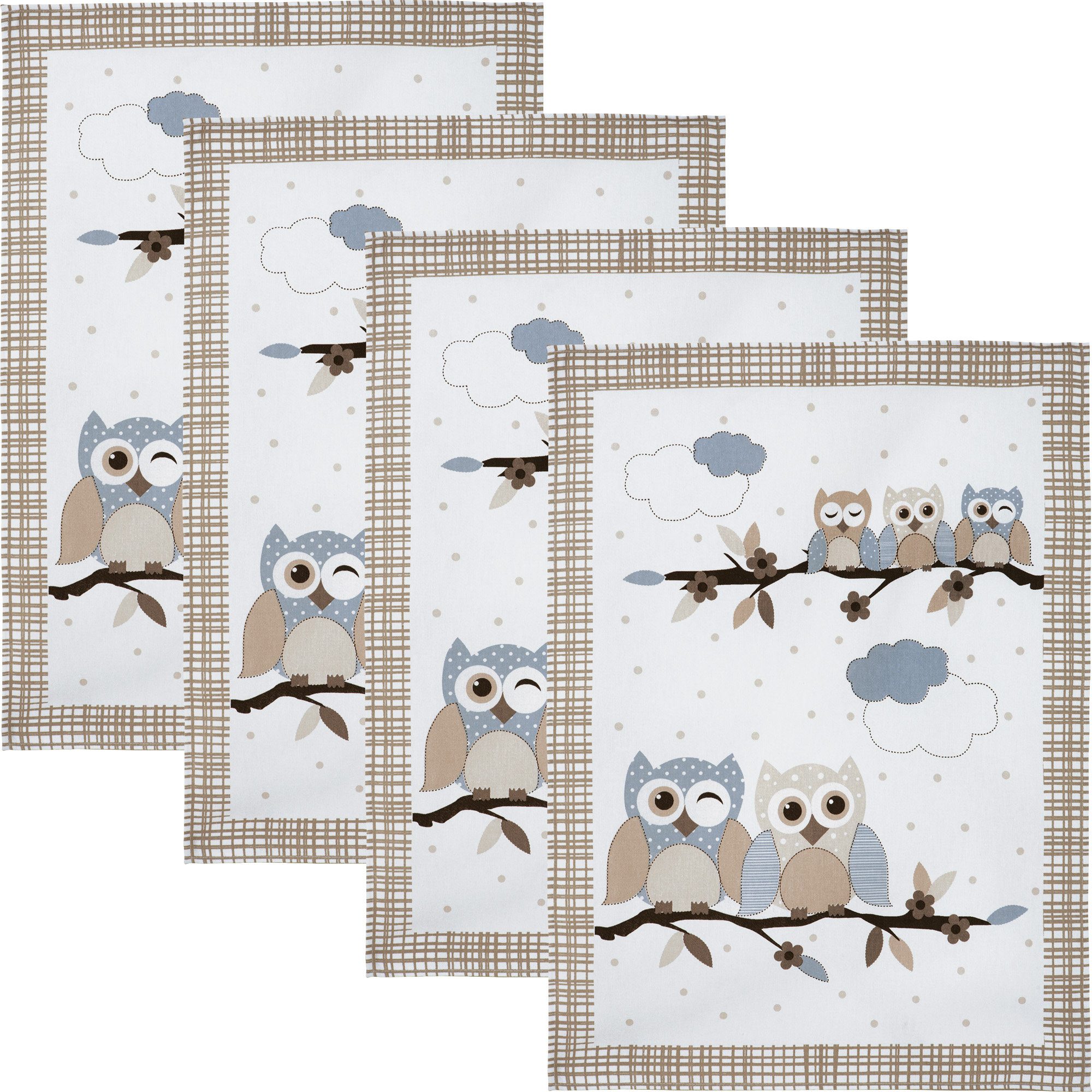 Erwin Müller Geschirrtuch Geschirrtuch 4er-Pack, Baumwolle Motiv günstig online kaufen