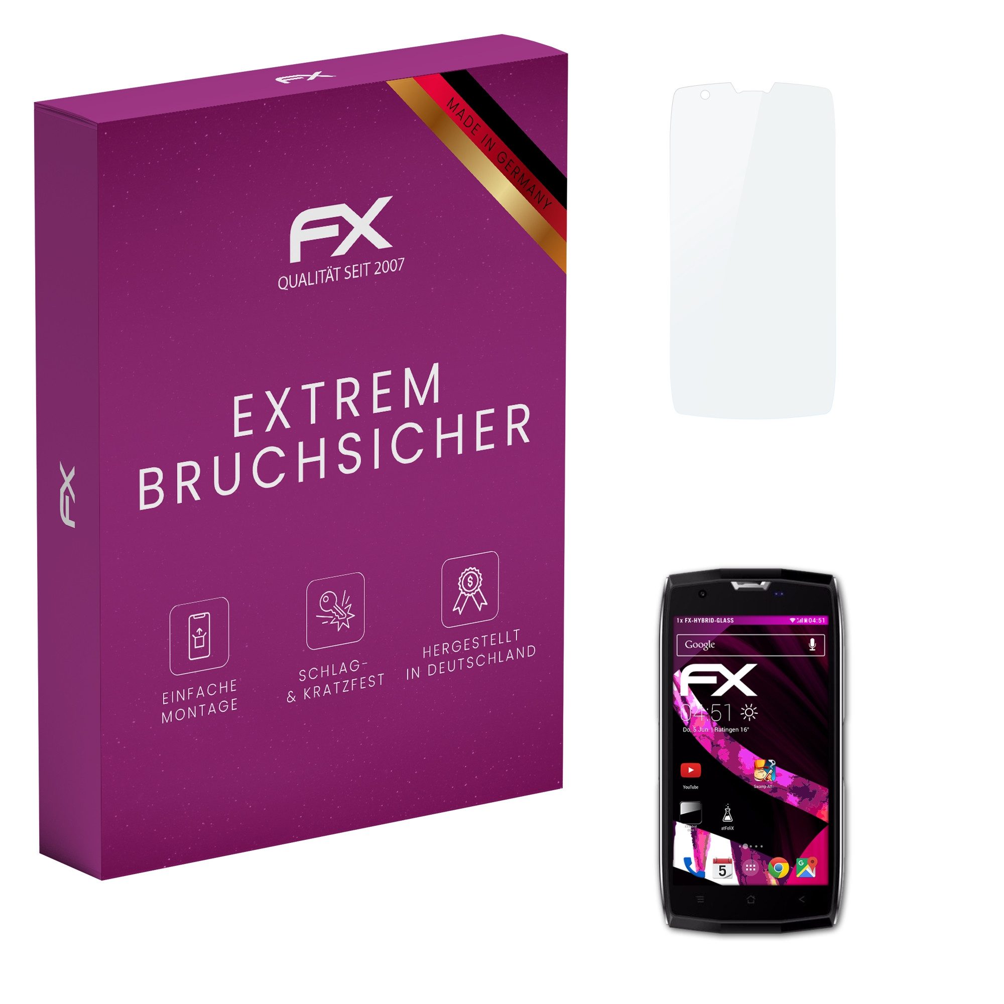 Schutzfolie Panzerglasfolie für Blackview BV7000 Pro