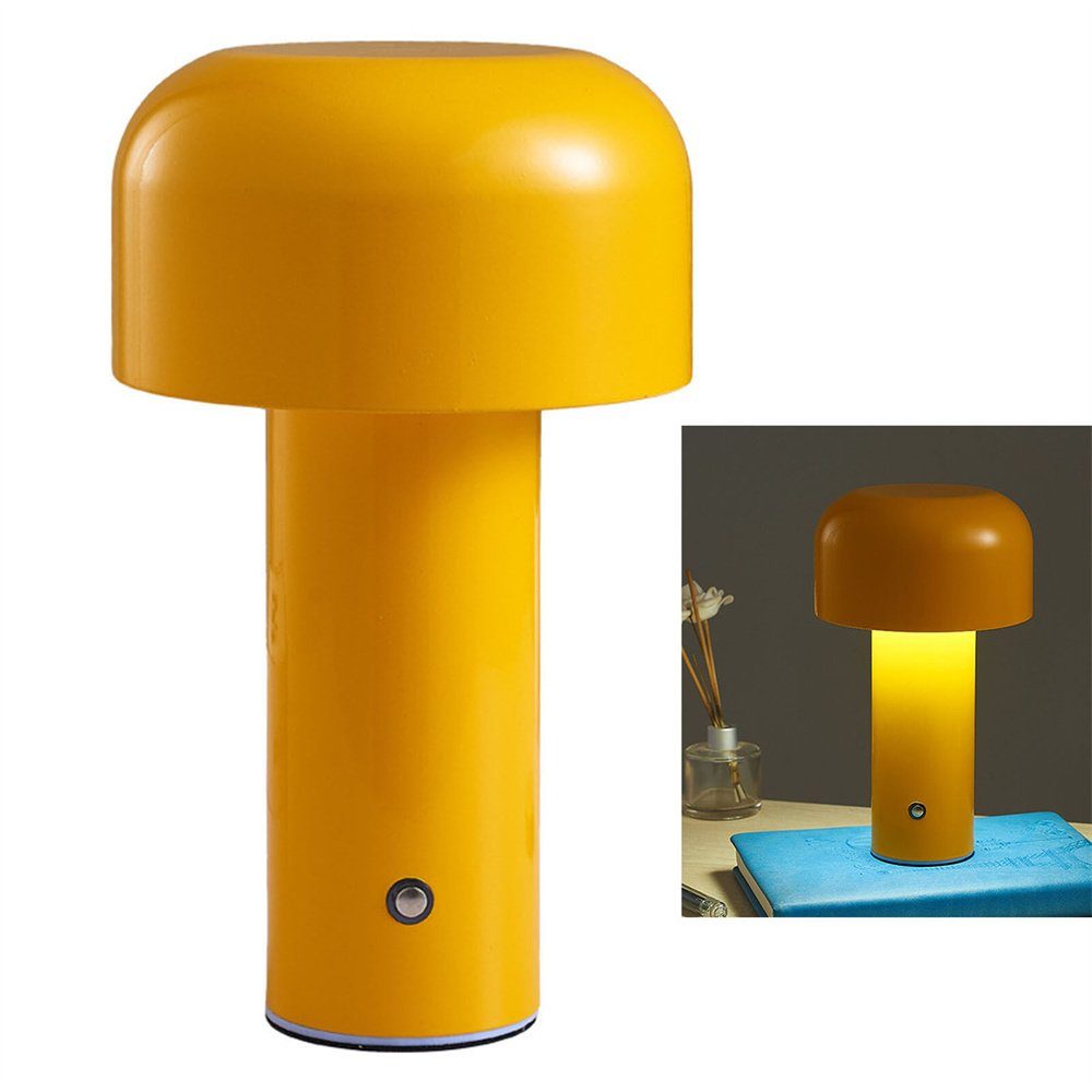 DAYUT LED Schreibtischlampe Tragbare wiederauf ladbare LED Schreibtisch lampe,Nachttisch lampen Gelb