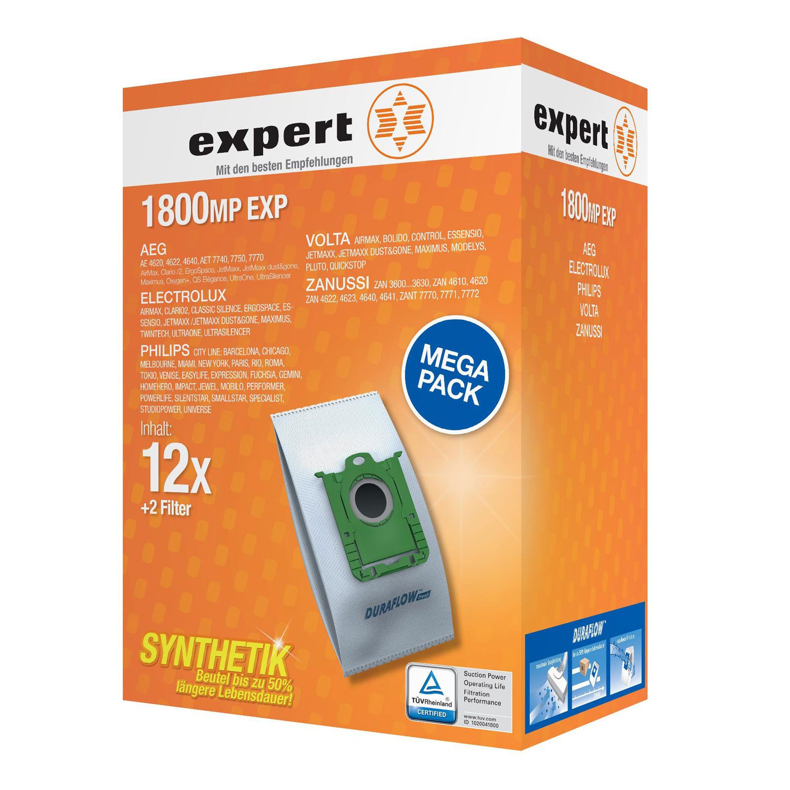 Expert Staubsaugerbeutel 1800 MP EXP - 2019 Staubsaugerbeutel