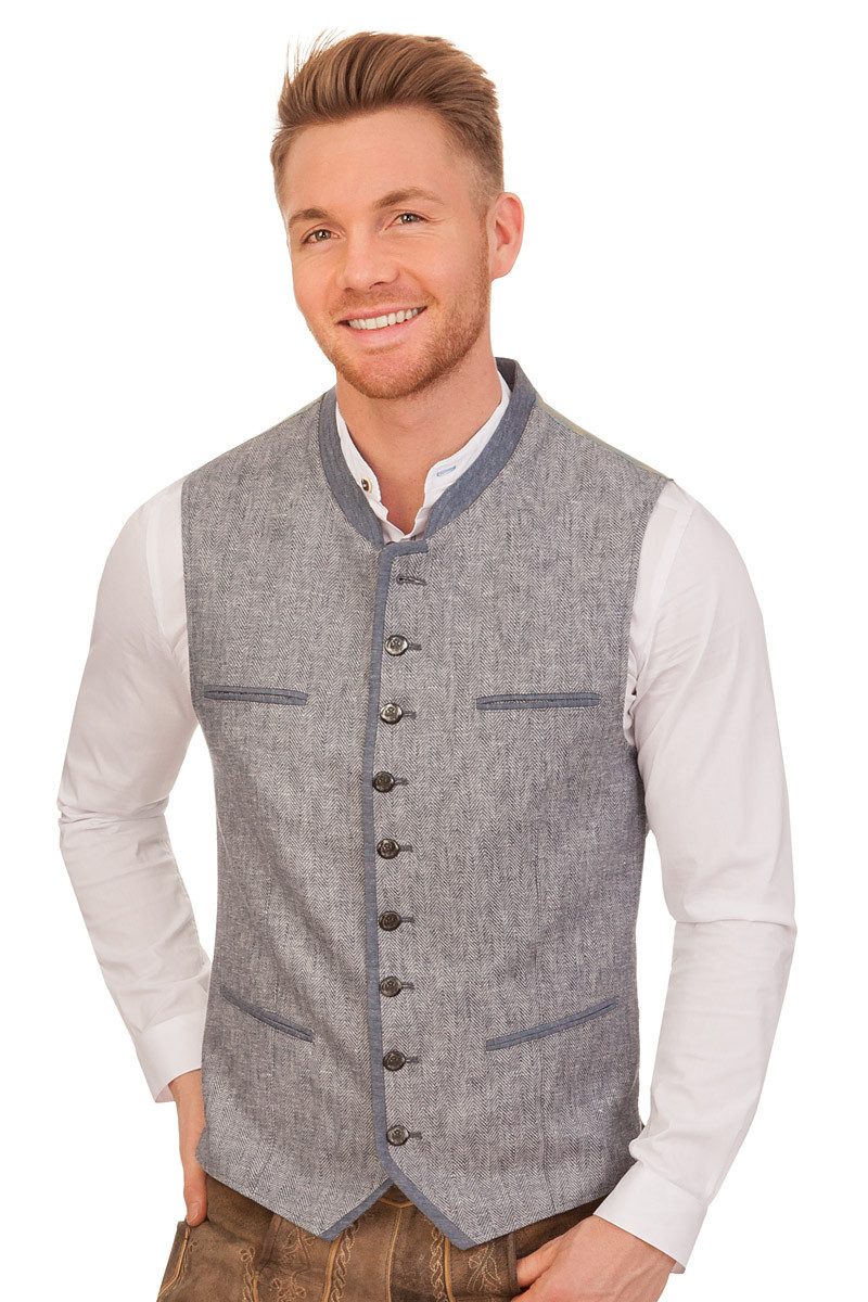 1890 Country Trachtenweste Trachtenweste - TÖLZ - hellblau günstig online kaufen