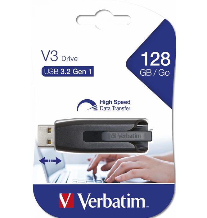 Verbatim 3.2 Store'n Go V3 USB-Stick (USB 3.2 Lesegeschwindigkeit 80 00 MB/s)