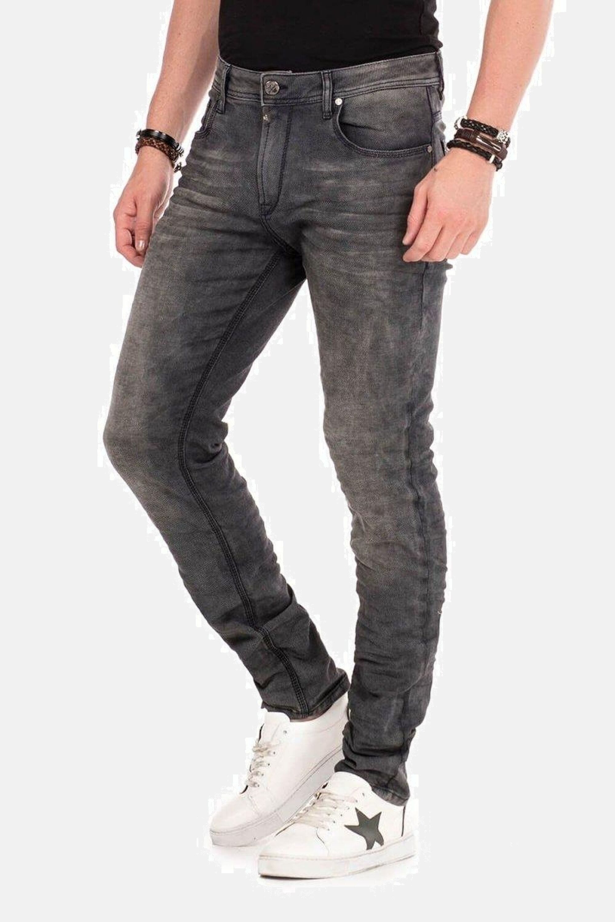 Cipo & Baxx Röhrenjeans Jeans mit Elasthanzusatz, CD374