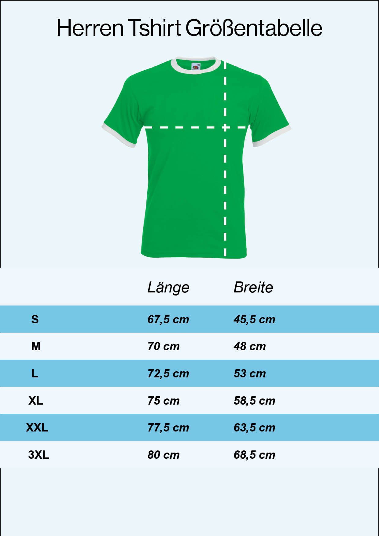 Shirt Youth Fußball Frontprint Kamerun T-Shirt Designz im mit Trikot Herren trendigem Look