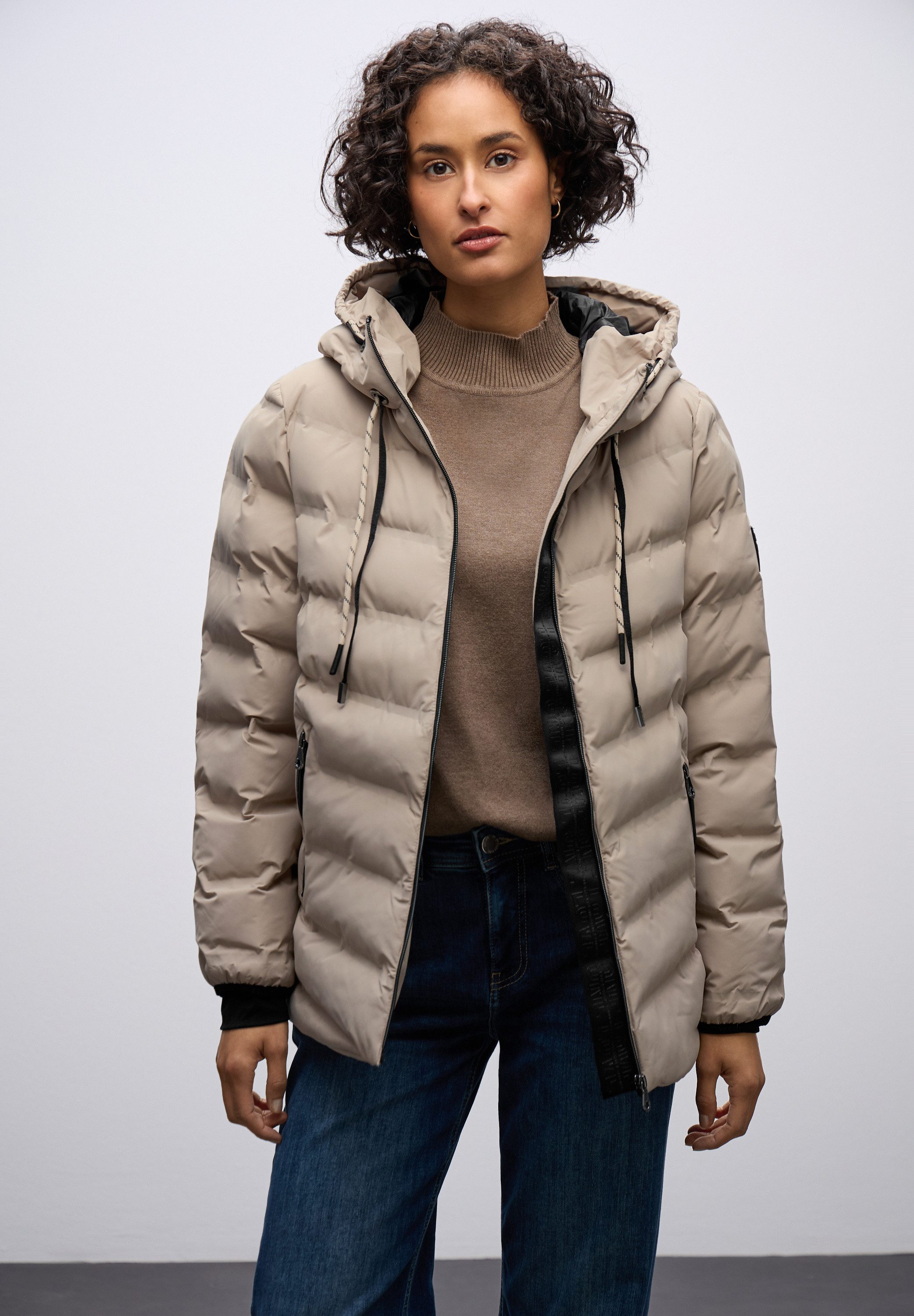 STREET ONE Steppjacke mit Kapuze günstig online kaufen