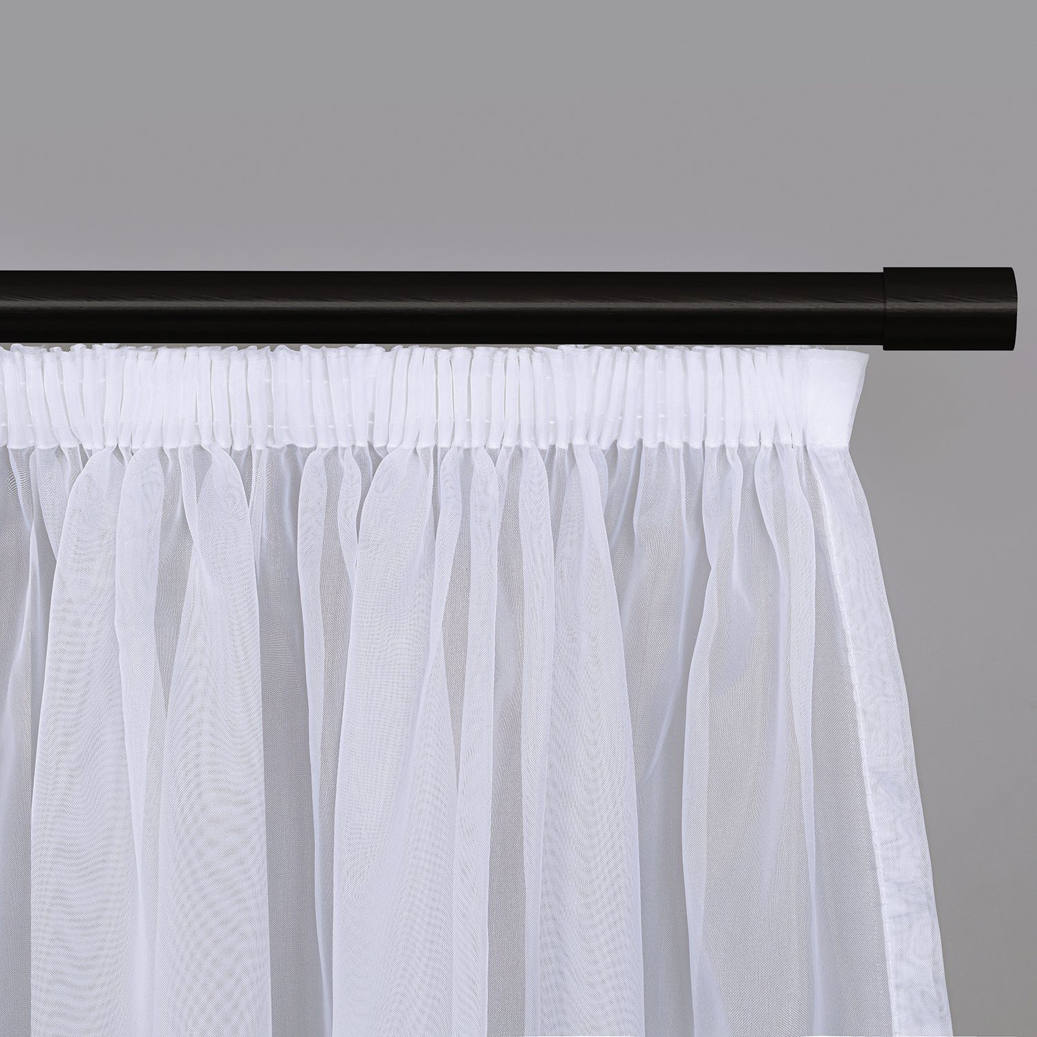 Gerster Gardine Jody (1 St), Kräuselband, transparent, Voile, Fertig konfektionierter Store aus Voile