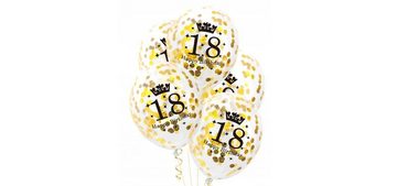 Festivalartikel Girlandenballon Dekorationsset zum 18. Geburtstag – Luftballons, Banner