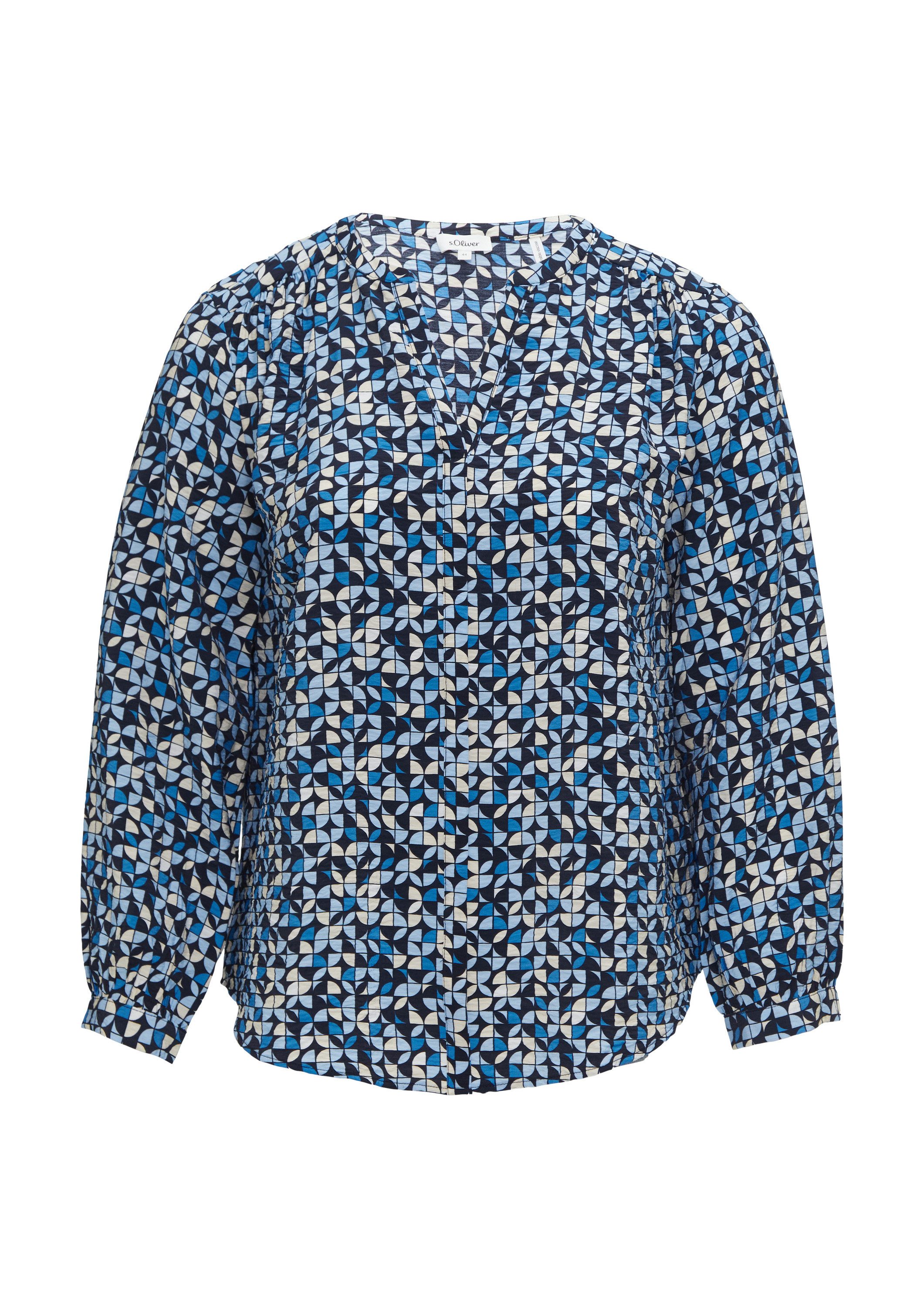 s.Oliver Langarmbluse Bluse Strukturierte Bluse aus günstig online kaufen