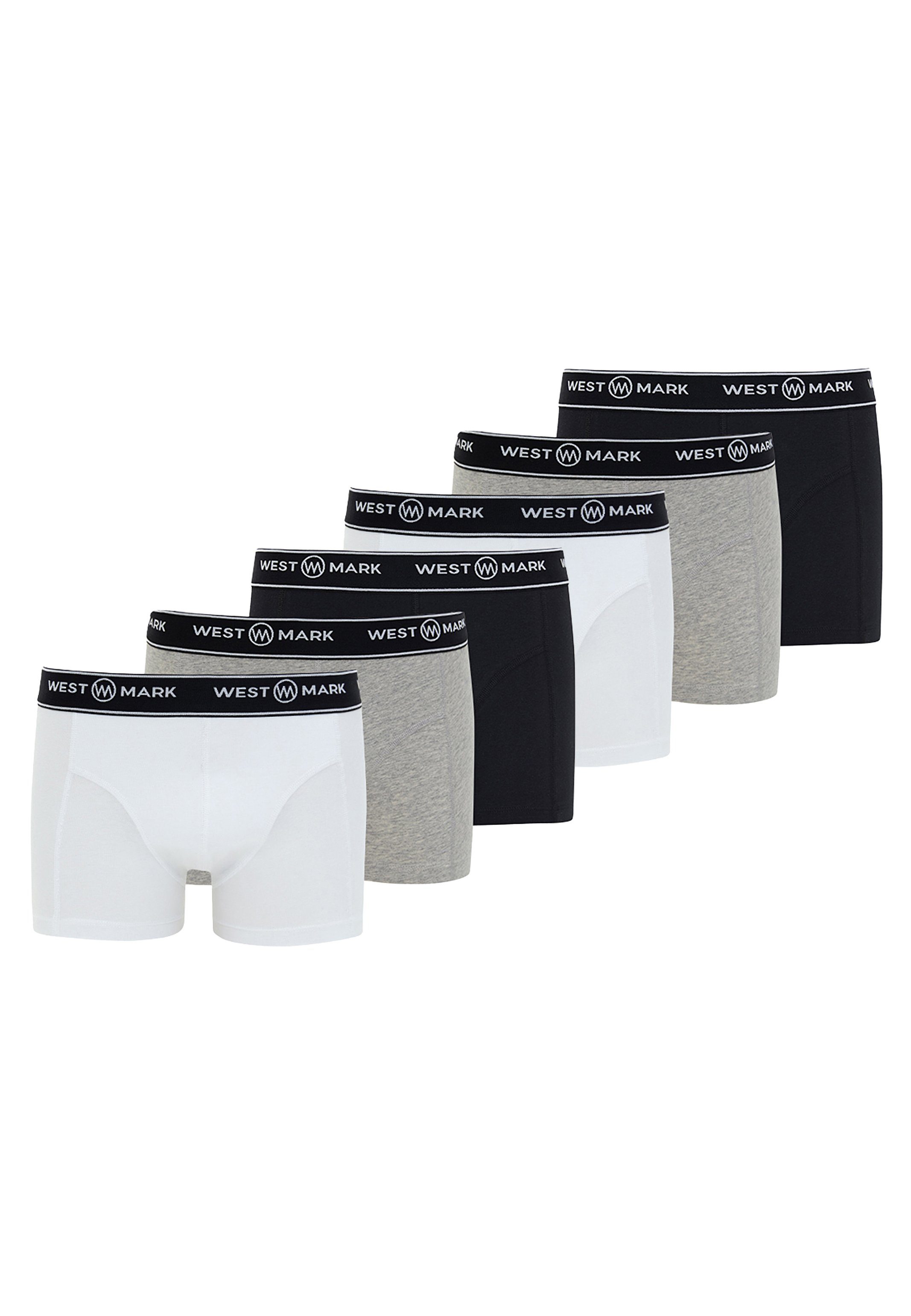 WESTMARK LONDON Retro Boxer 6er Pack Atlas (Spar-Set, 6-St) Retro Short / Pant - Baumwolle - ohne Eingriff
