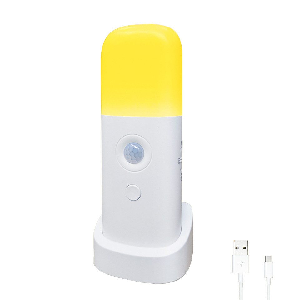Coonoor LED Nachtlicht Bewegungsmelder Nachtlicht für den Innenbereich, Mit USB-Aufladung, 2000mAh Bewegungsmelder