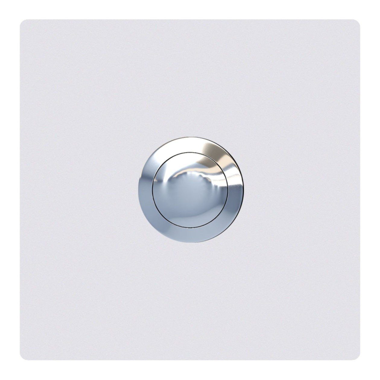 Bravios Briefkasten Klingeltaster Quadrat Weiß