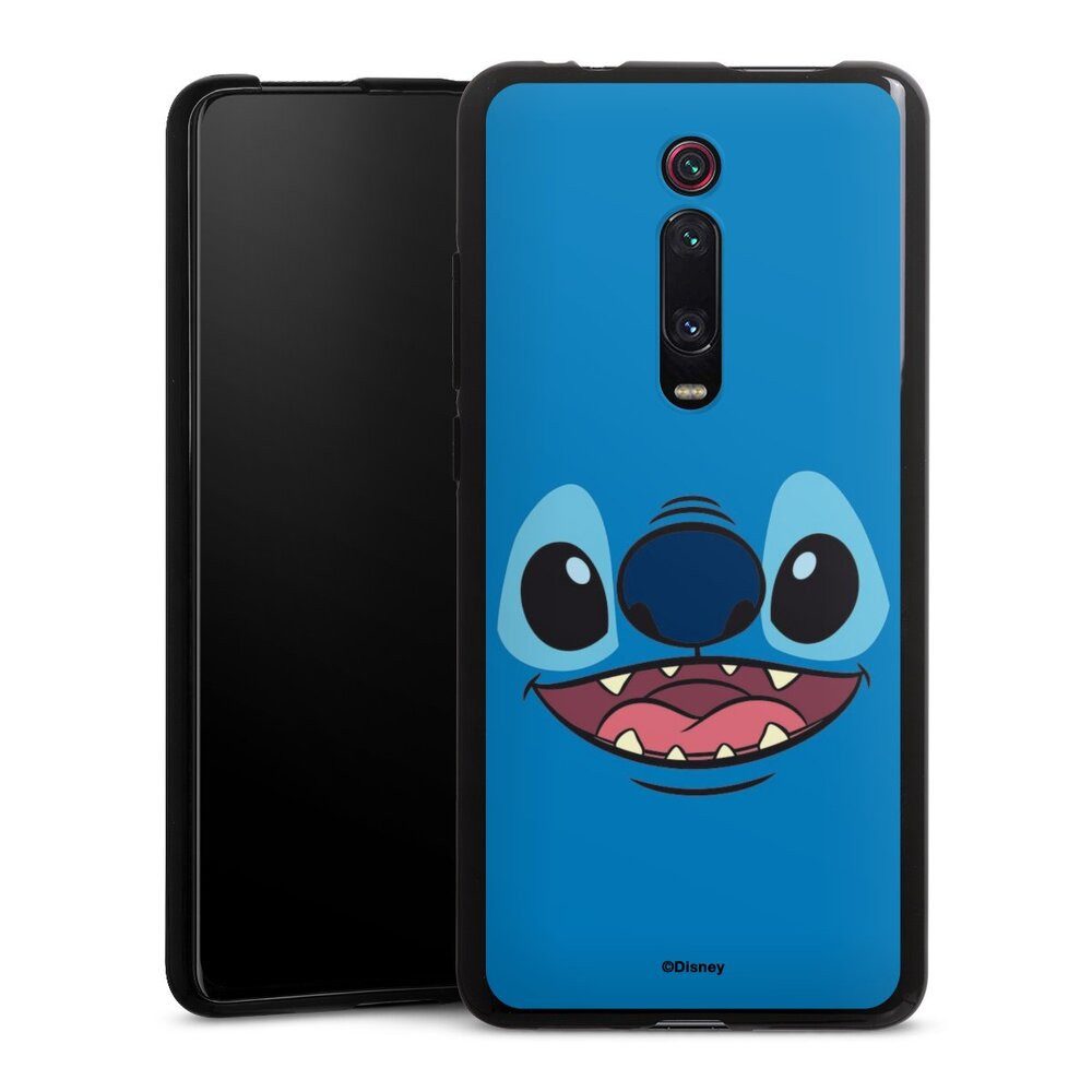 DeinDesign Handyhülle Lilo & Stitch Disney Offizielles Lizenzprodukt Stitch Closeup, Xiaomi Mi 9T Pro Silikon Hülle Bumper Case Handy Schutzhülle