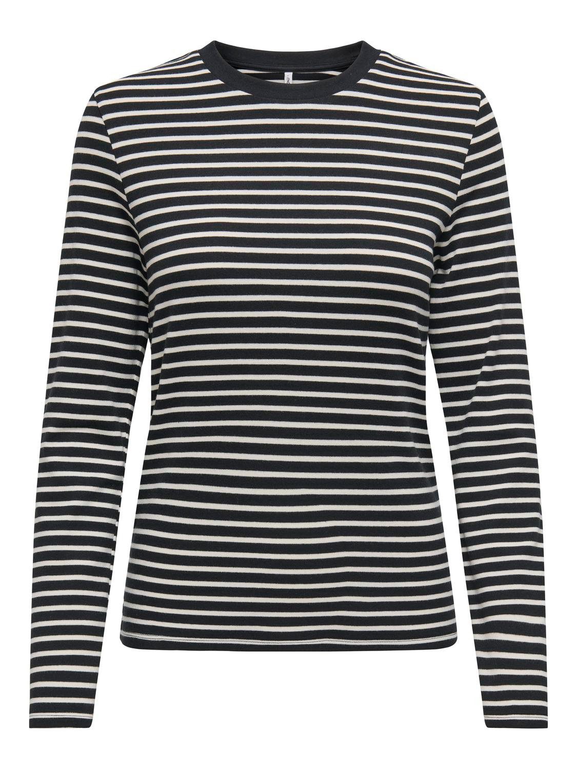ONLTERRY L/S O-NECK BOX SWT main image 1
