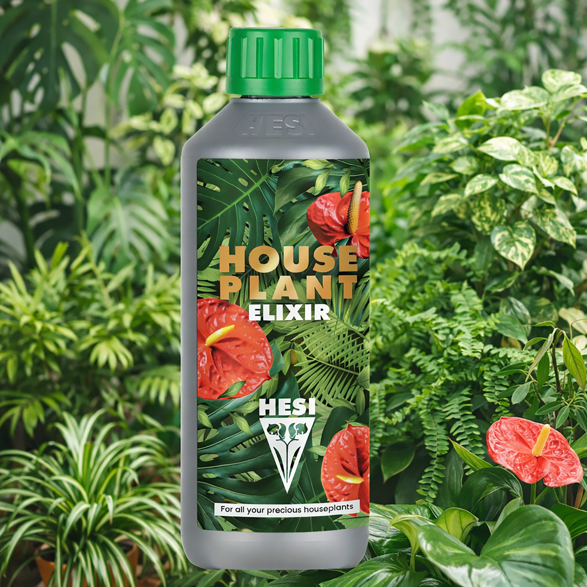 HESI Pflanzendünger 500 ml House Plant Elixir, Zimmerpflanzen-Dünger Stickstoffdünger