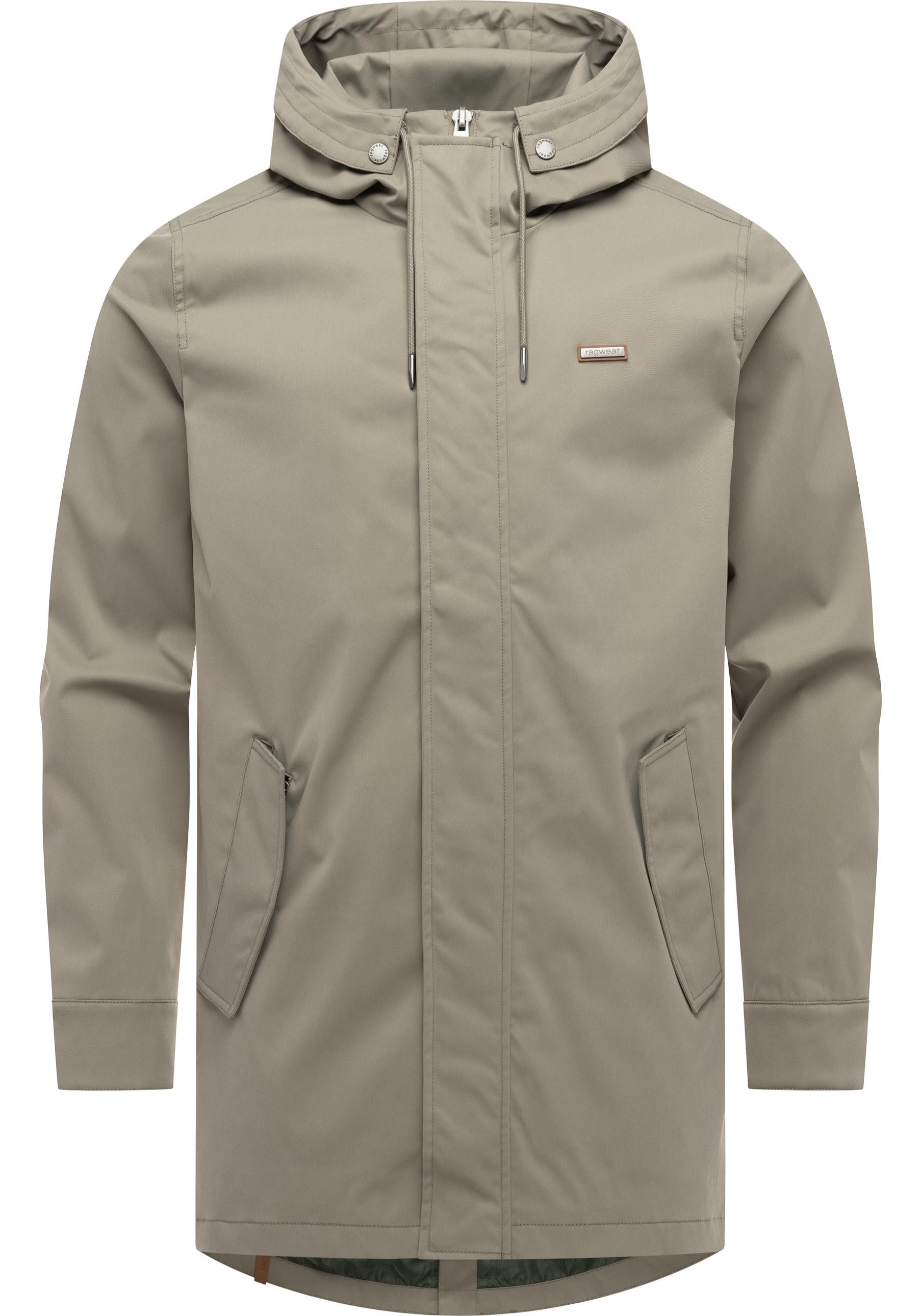 Ragwear Funktionsmantel Mr Smithem Twill YOUMODO Funktioneller Übergangsmantel mit Kapuze
