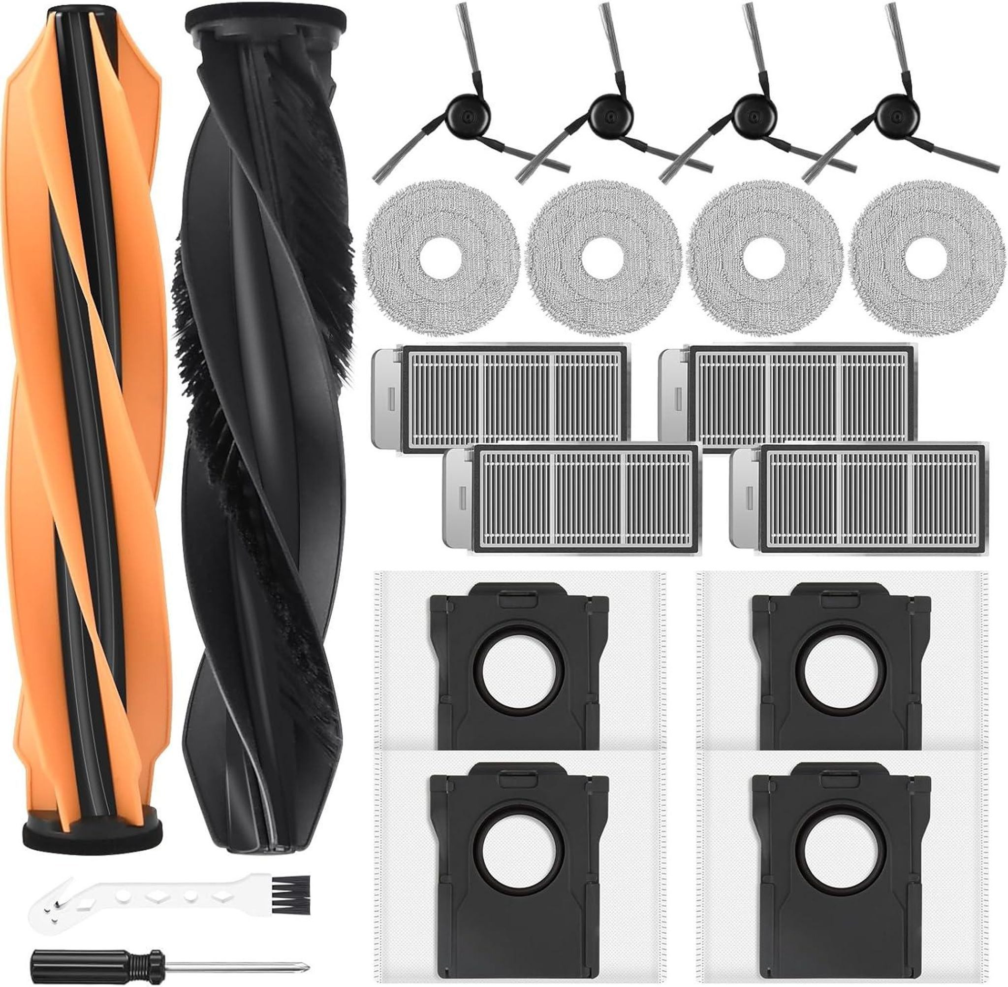 FELIXLEO Reinigungsbürsten-Set 20 Zubehör für Mova V50 Ultra/Dreame X50 Ultra/L50/L40s Pro Ultra, (1-tlg)
