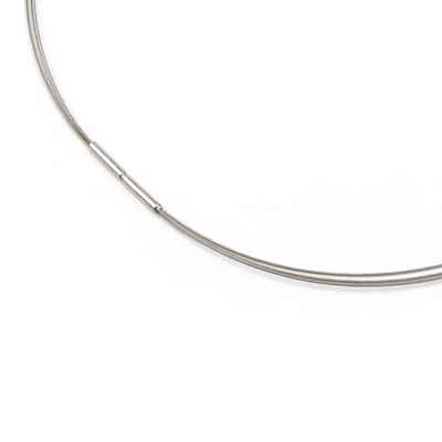 Boccia Halsreif Halskette Stahlreif 3-fach mit Titanverschluß 0804-01