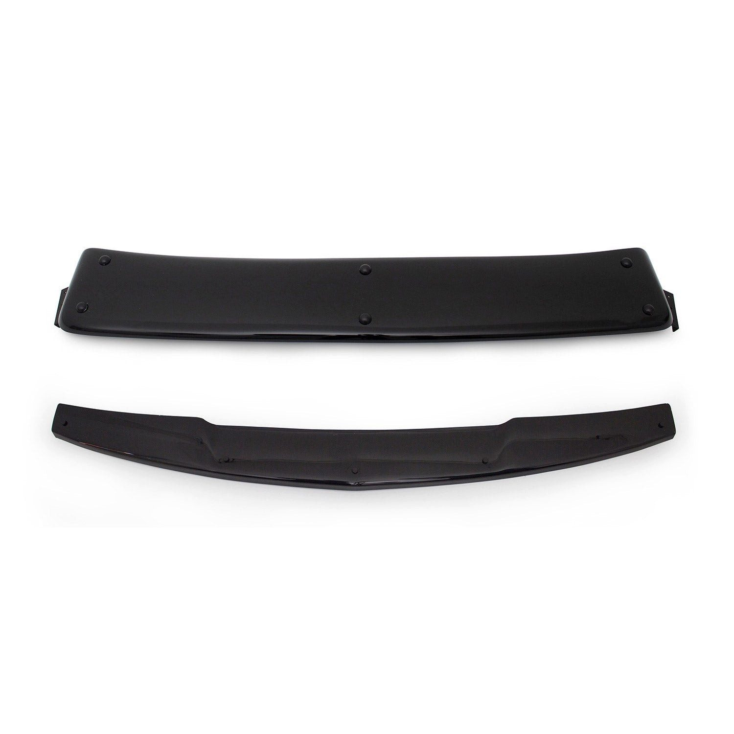 OMAC Lüftungsgitter Sonnenblende und Motorhaube Deflektor Set Mitsubishi L200 2007-2015, Widerstandsfähig, bruchsicher, lichtdurchlässig