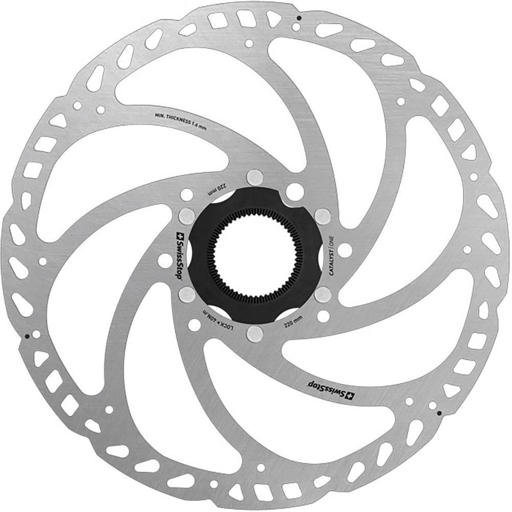 SwissStop Bremsscheibe SwissStop Catalyst One Centerlock Disc Rotor 220 Rot - leistungsstarke