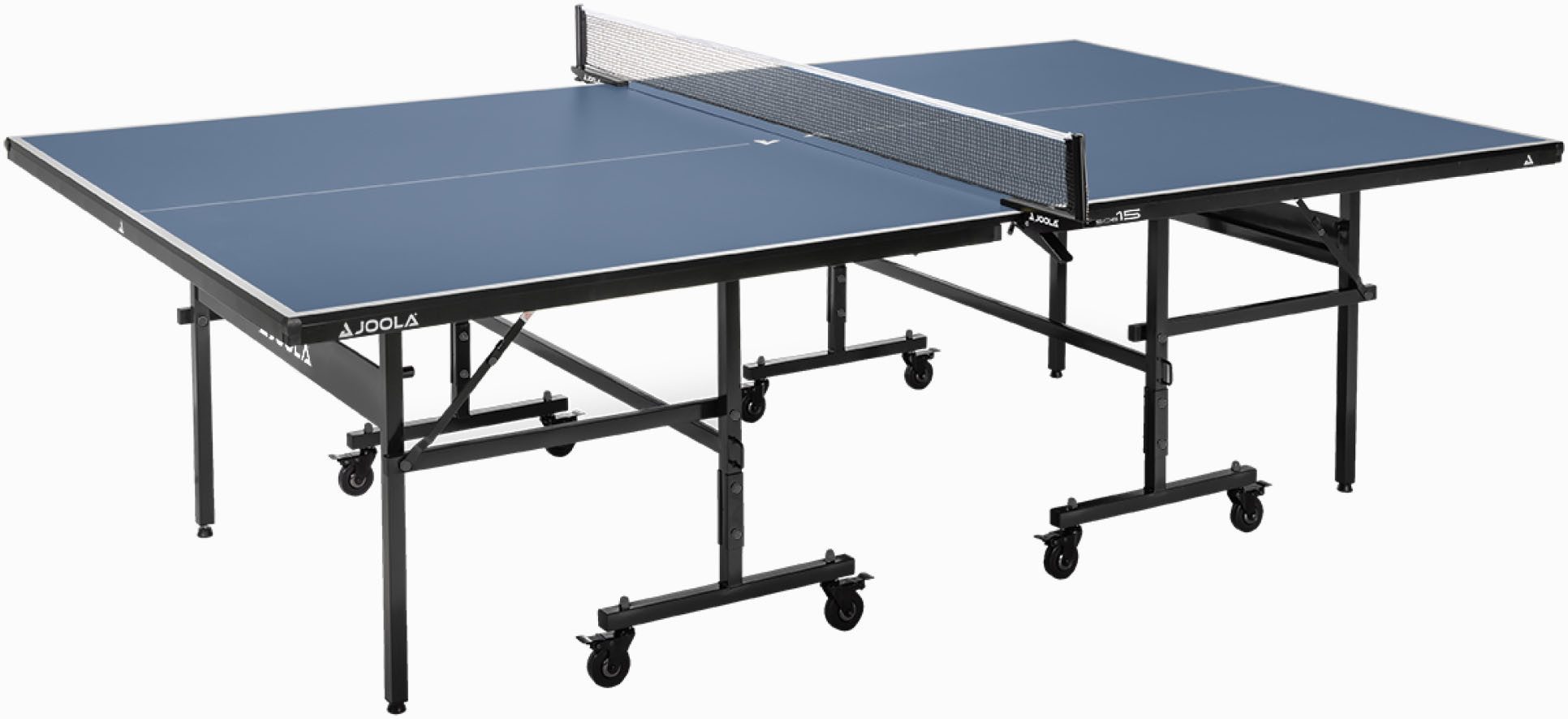 Joola Tischtennisplatte Inside 15 (Packung), Indoor Tischtennistisch - klappbares Untergestell, inkl. Netz