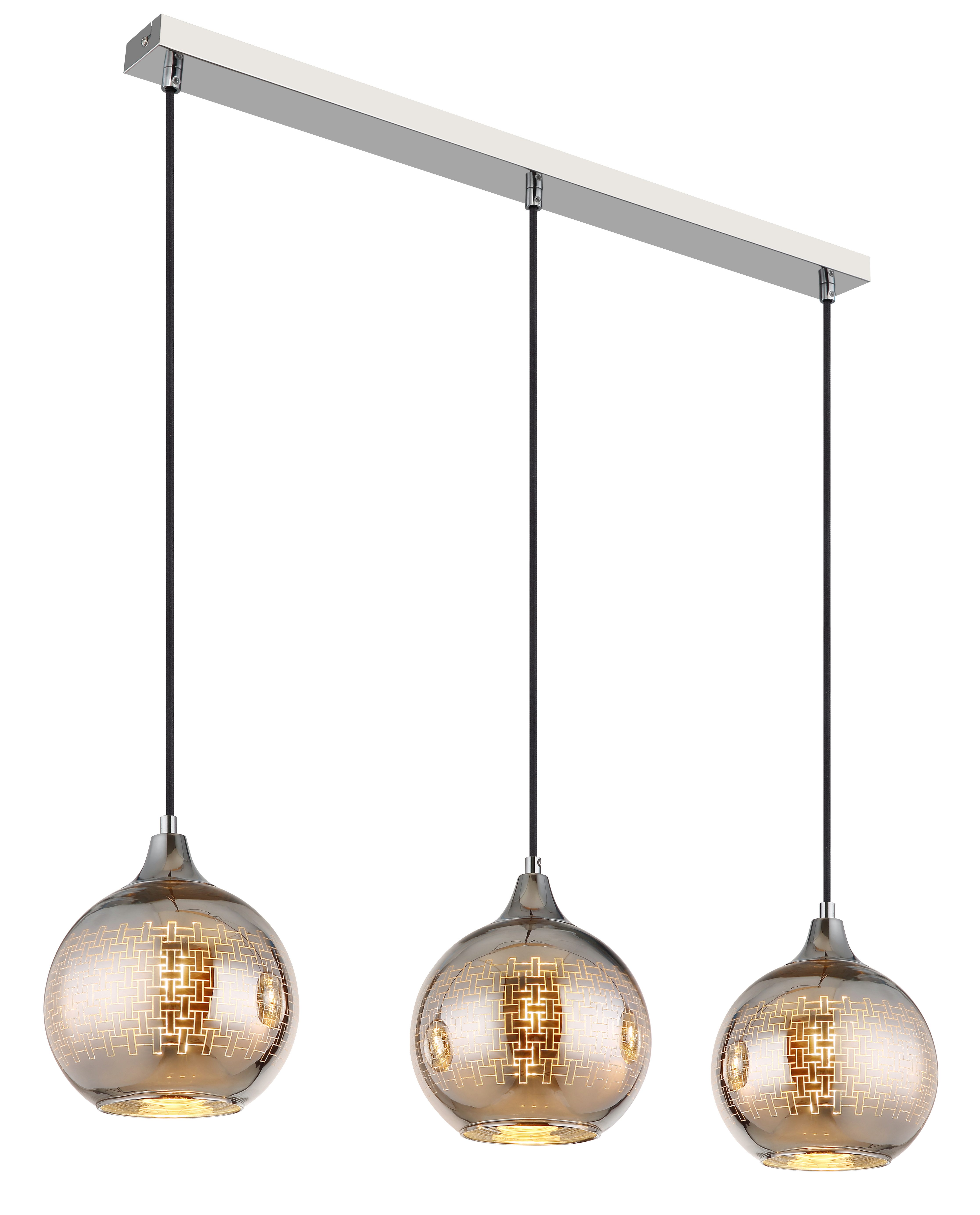 GLOBO LIGHTING Hängeleuchte LOURDES, ohne Leuchtmittel, Hängelampe Esszimmer-Leuchte Esstischleuchte Wohnzimmer