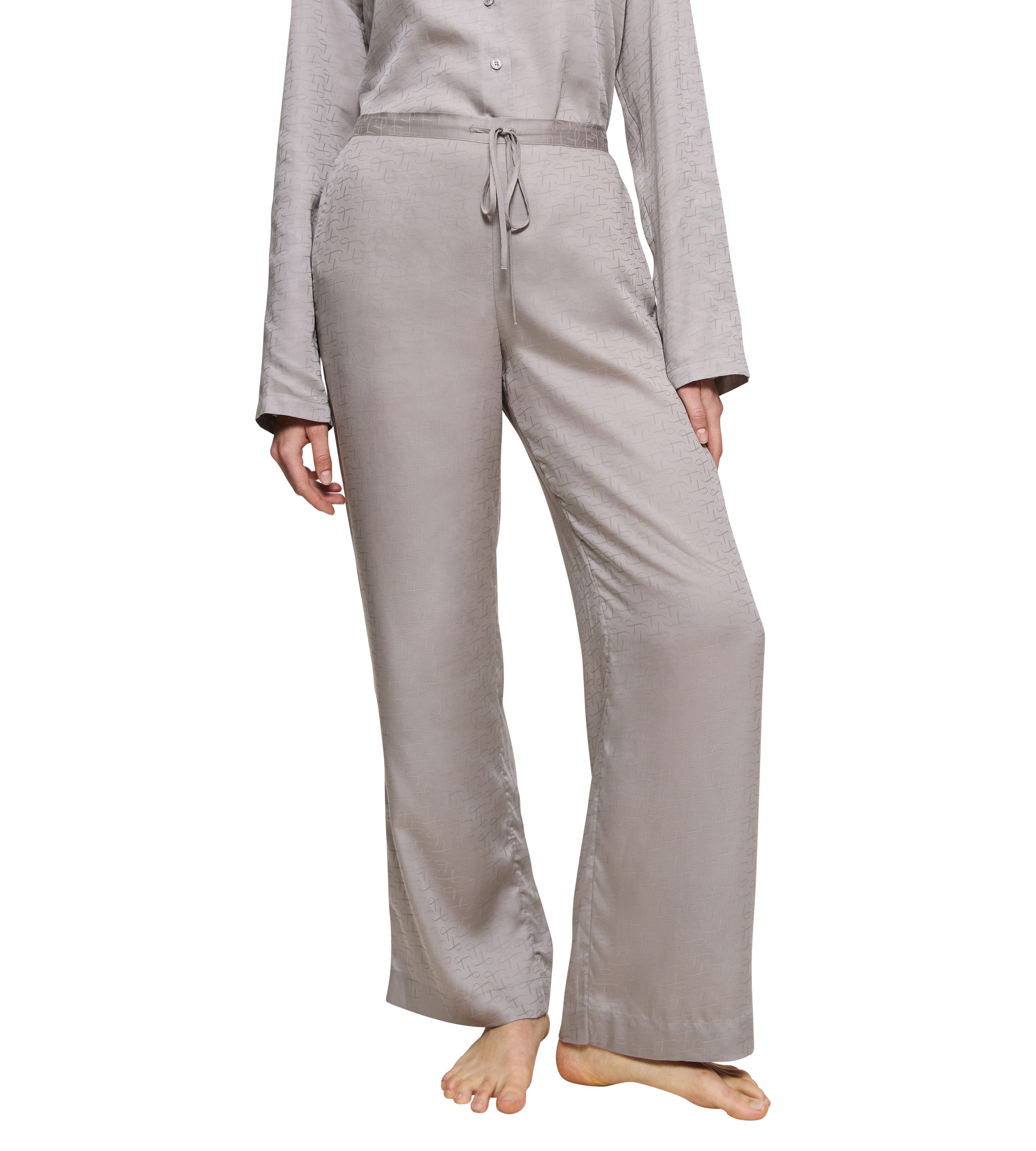 Triumph Homewearhose Silky Sensuality Trousers mit Monogram-Jaquard
