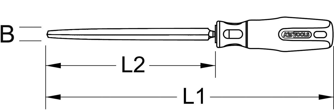 Thumbnail - KS Tools Universalschaber Dreikant-Vollschaber, 270mm