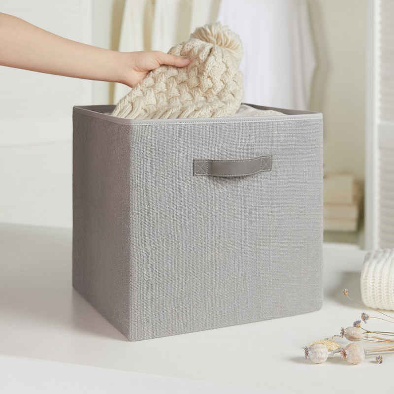 Ocean Home textile Aufbewahrungsbox Aufbewahrungskiste, Regalkorb, Faltbox, Stoffbox