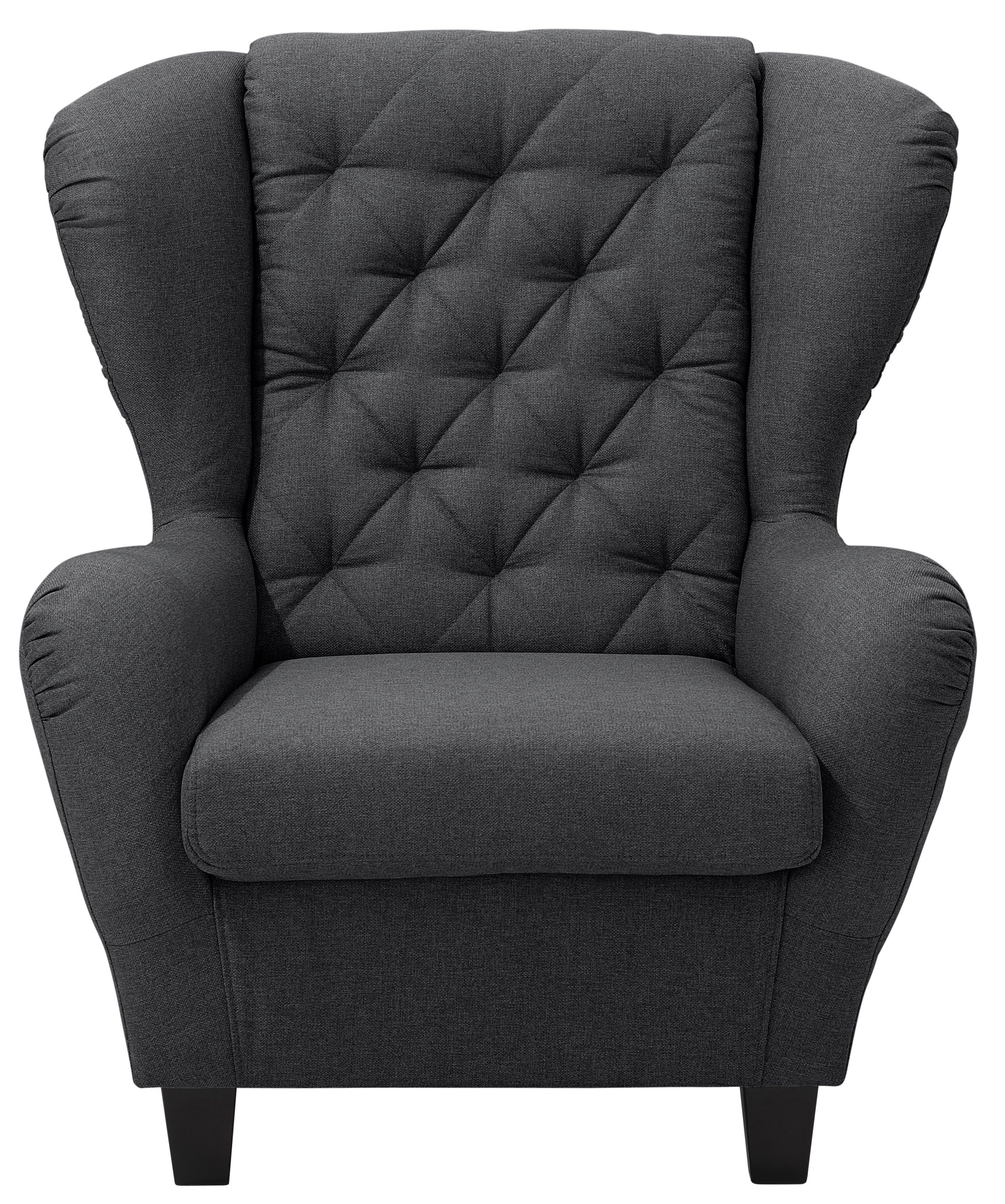 Home affaire Ohrensessel Alexandra, incl. Hocker, mit Steppung, in vielen F günstig online kaufen