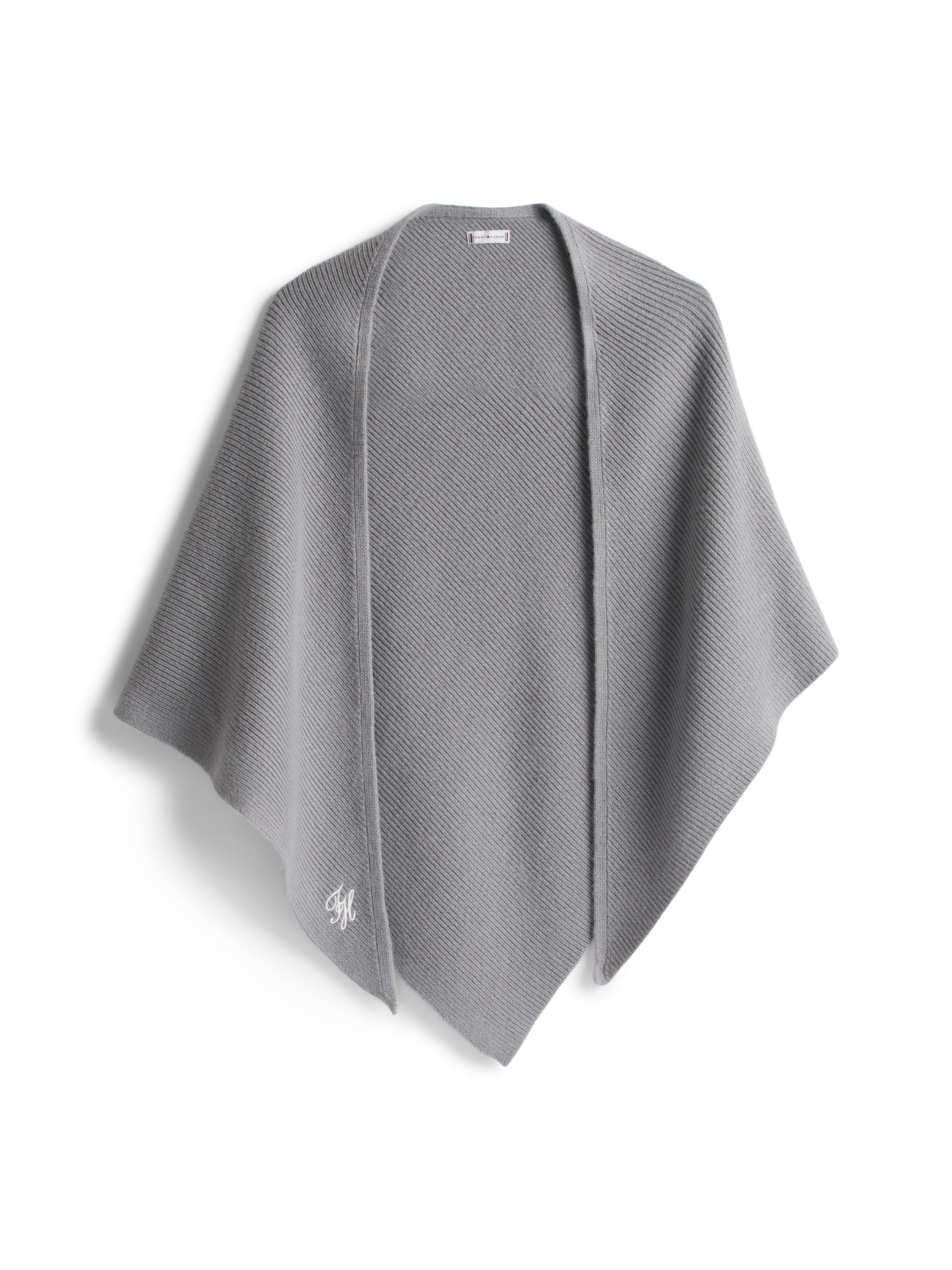 Tommy Hilfiger Dreieckstuch TOMMY SCRIPT CASH, aus Kaschmirmix mit Logo-Sti günstig online kaufen