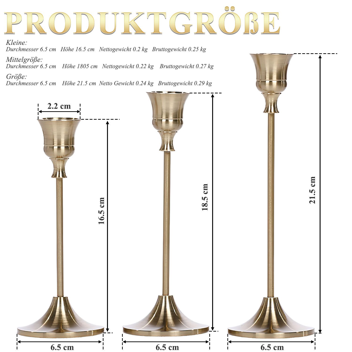 HEYHIPPO Kerzenständer Vintage Kerzenständer Tisch Candlelight günstig online kaufen
