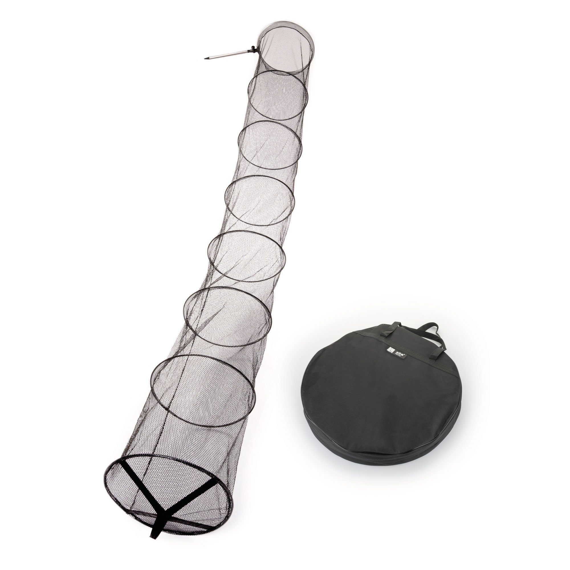 Zite Angelkescher - Gummierter Setzkescher mit Tasche und Erdspieß 350cm