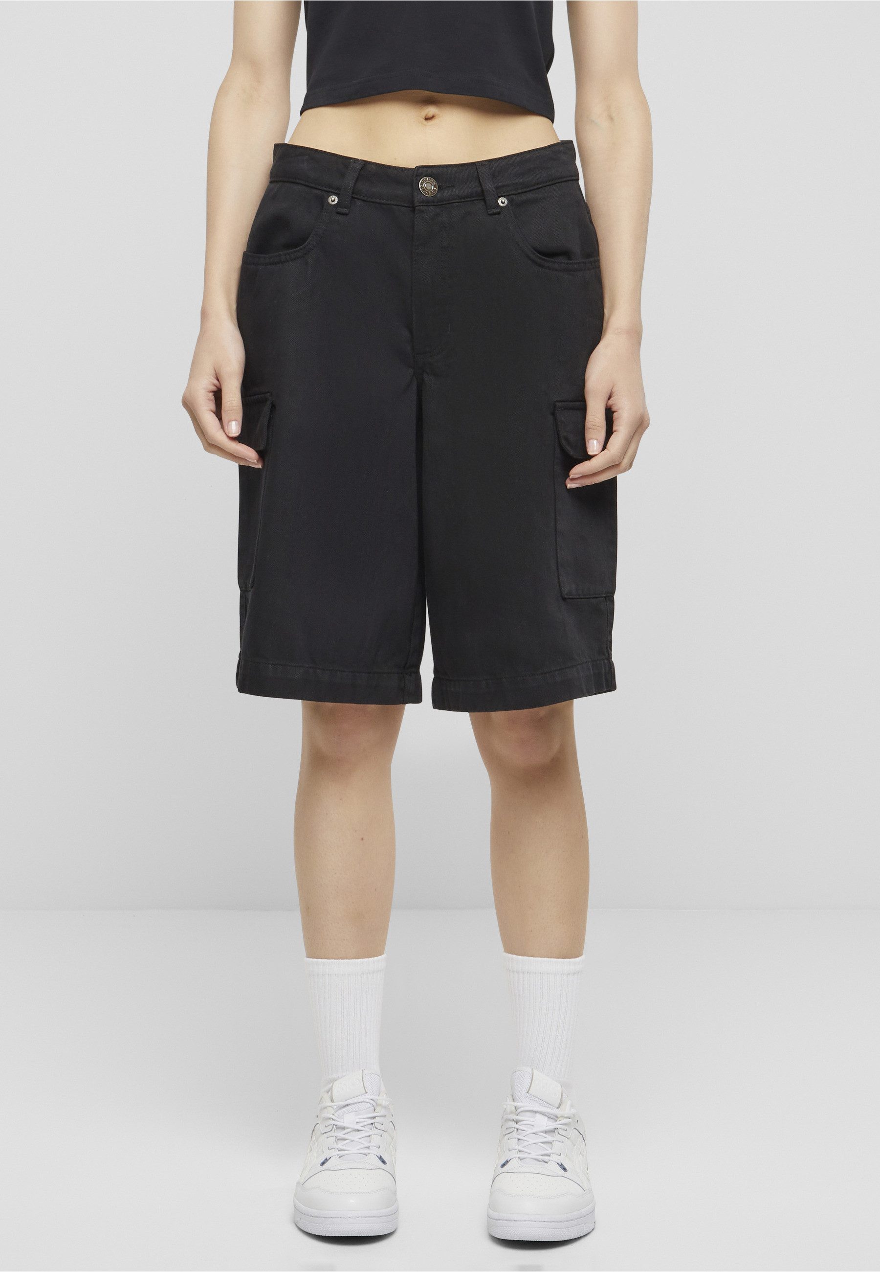 URBAN CLASSICS Cargoshorts Urban Classics Ladies Cotton Cargo Bermuda (1-tlg)