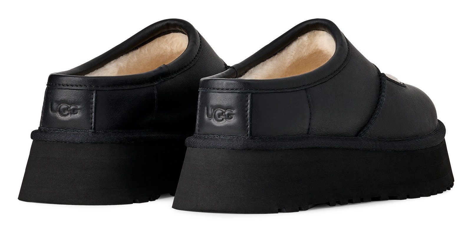 UGG BEA MARY JANE LTHR Clog Mary Jane, Spangenschuh, Plateauschuh mit weichem Fußbett