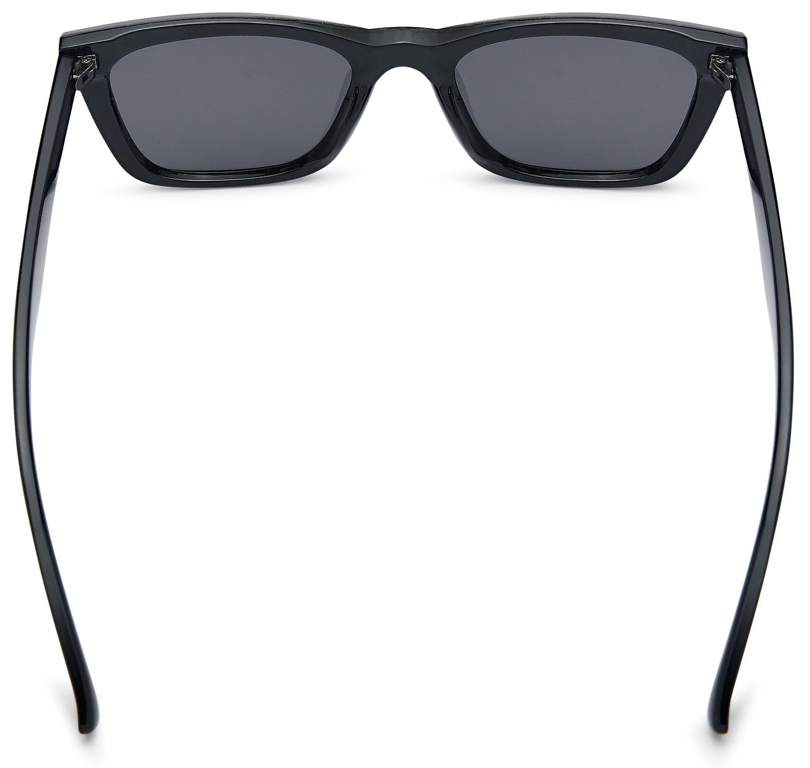 styleBREAKER Sonnenbrille (1-St) Getönt / Grau getönt Gestell Schwarz Glas